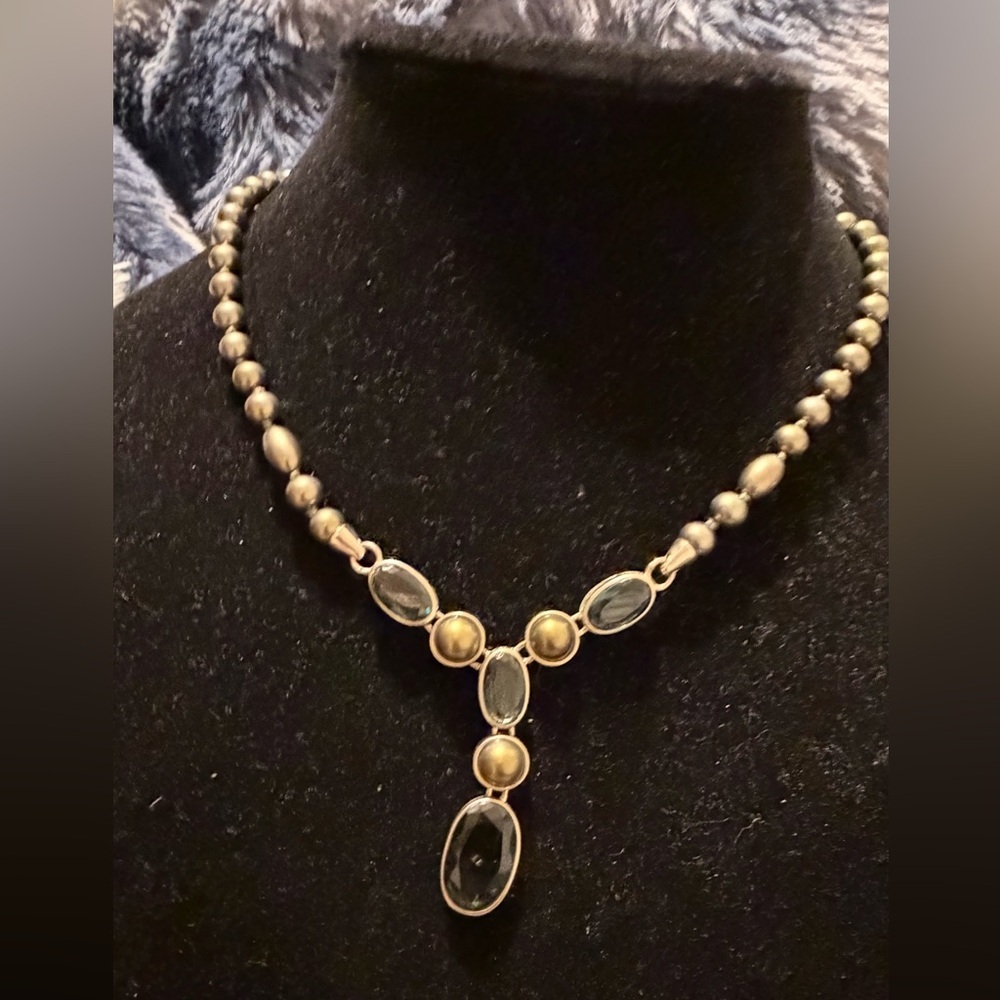 Monet Multi-Color Y-Dangle Drop Necklace